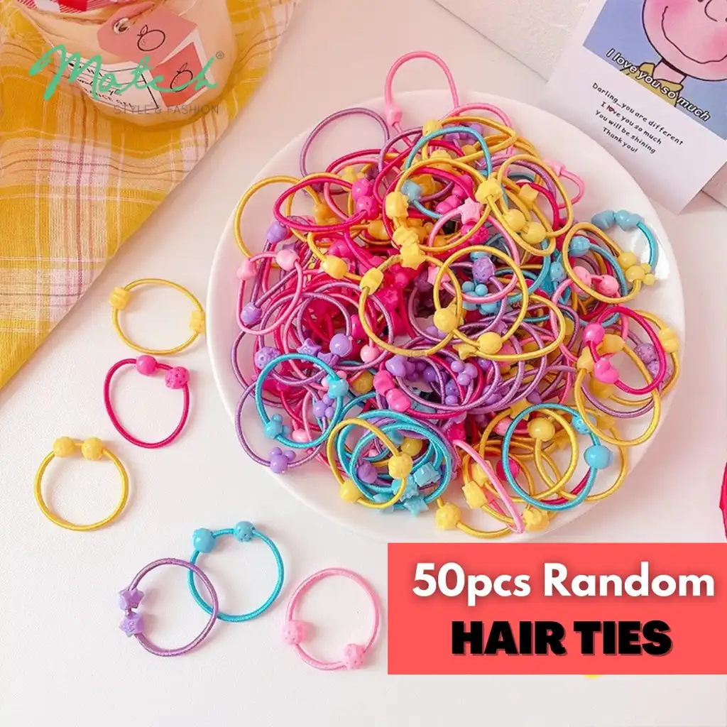 50 Pic Multi-Colour Hair Band for girls and Children